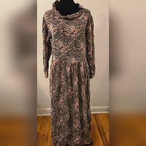 Komil Honolulu Hawaii Vintage Praire Style Cottagecore Maxi Dress